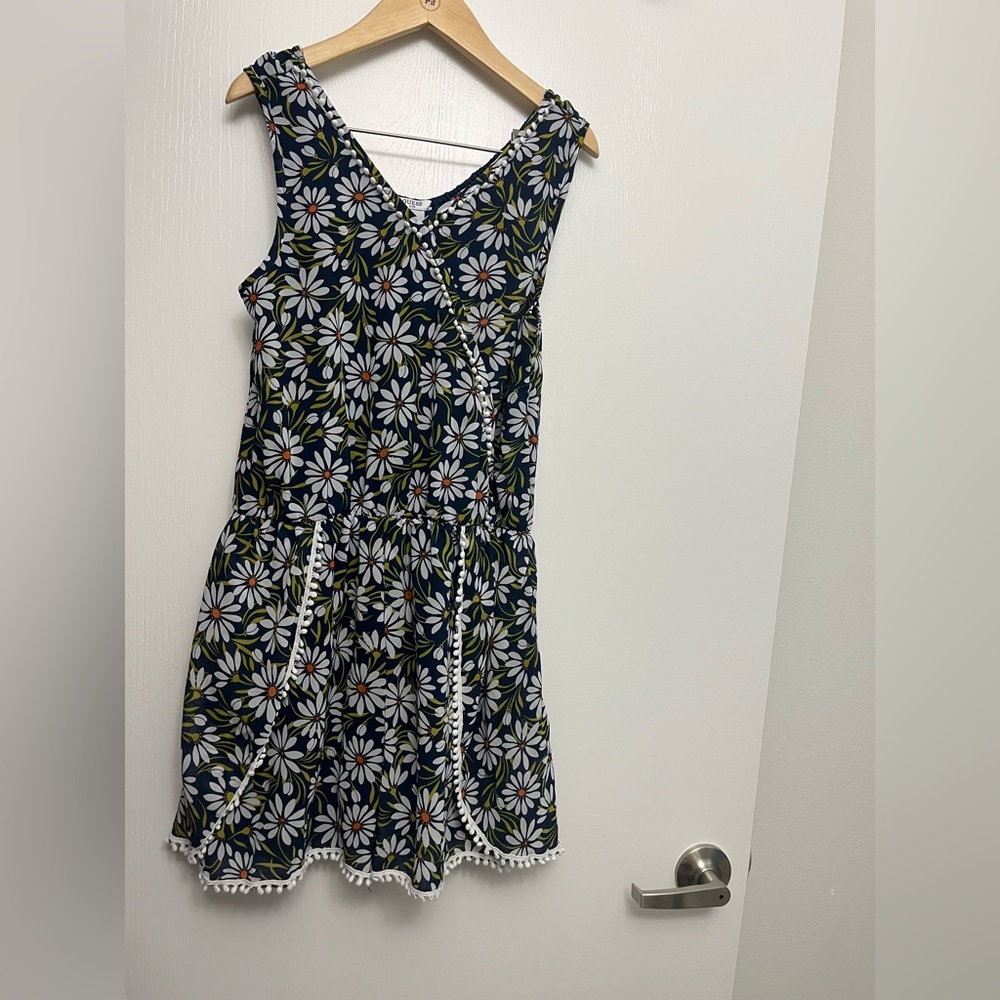 Guess Kids Floral Romper Daisy print Navy Blue